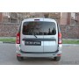 Защитная накладка заднего бампера для Lada Largus 2012+ и Largus фургон 2012+ | шагрень