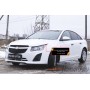 Накладки на передние фары (реснички) Chevrolet Cruze 2009+/2012+ | глянец (под покраску)