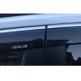 Премиум дефлекторы окон из 6 частей Тойота Рав 4 XA50 2020+ | с молдингом из нержавейки и лого