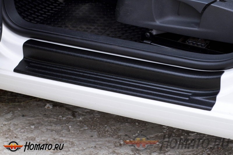 Накладки на внутренние пороги дверей (Вариант 2) Volkswagen Golf 6 (2009-2012) | шагрень