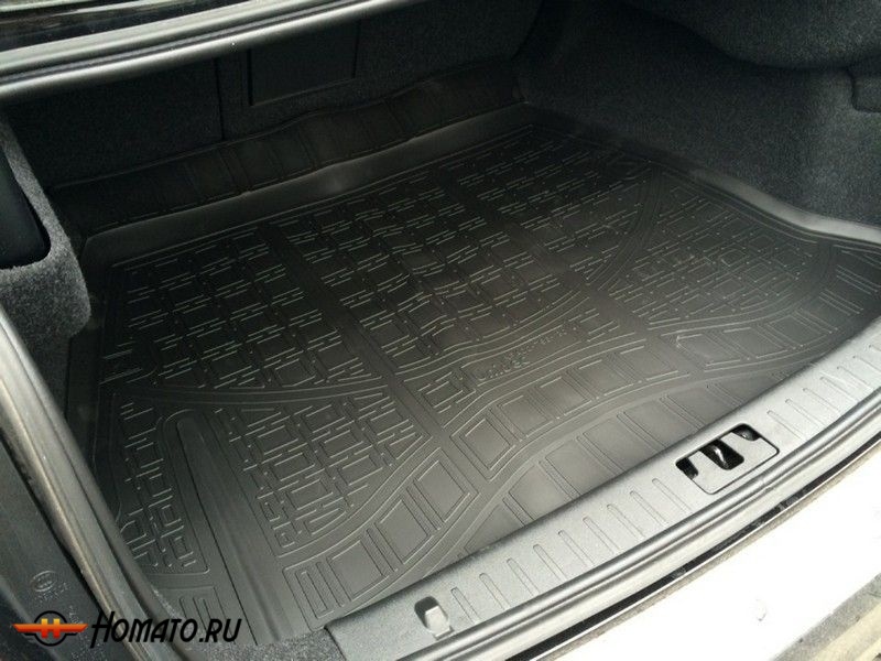 Коврик в багажник Isuzu MU-X 2020+ (разложенный 3 ряд) | черный, Norplast