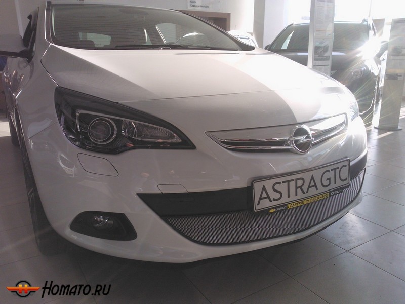 Защита радиатора для Opel Astra GTC (2010-2015) дорестайл | Стандарт