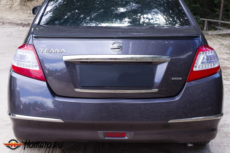 Лип-спойлер крышки багажника для Nissan Teana (J32) 2008-2013  | глянец (под покраску)