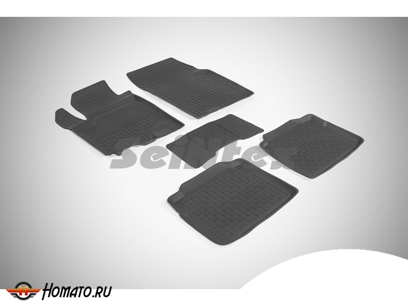 Резиновые коврики Suzuki SX4 II 2013- | с высокими бортами | Seintex