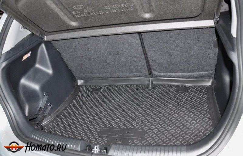 Коврик в багажник Isuzu MU-X 2020+ (сложенный 3 ряд) | черный, Norplast