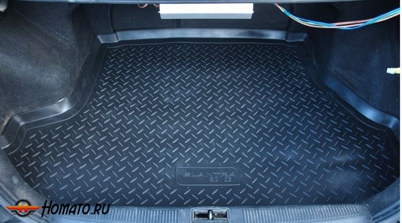 Коврик в багажник Isuzu MU-X 2020+ (разложенный 3 ряд) | черный, Norplast