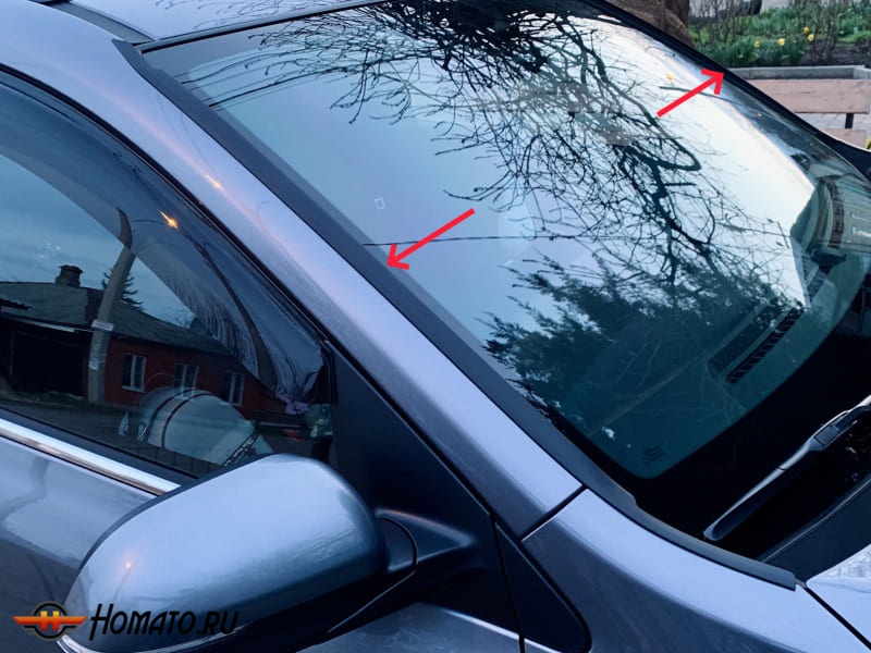 Водосток дефлектор лобового стекла для Mercedes V-Class II 2014-