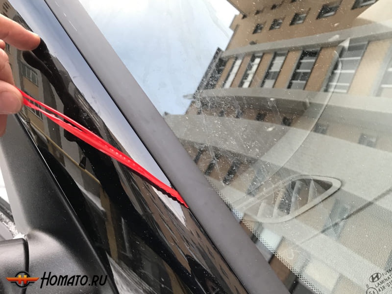 Водосток дефлектор лобового стекла для Хендай Соната 8 2019+