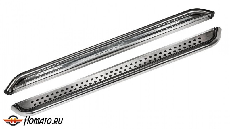 Пороги подножки Lifan X50 2015+ | алюминиевые или нержавеющие