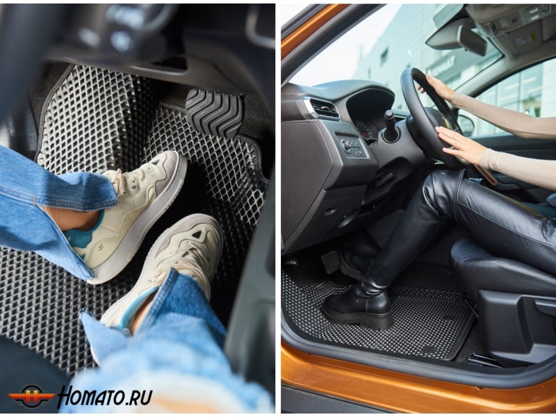 3D EVA коврики с бортами Volvo XC60 2 2018+ | Премиум